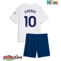 Camiseta Manchester City Rayan Cherki #10 Tercera Equipación para niños 2026-27 manga corta (+ pantalones cortos)
